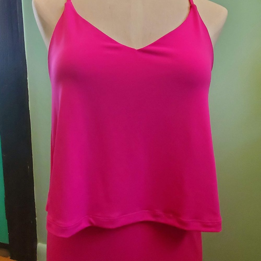 Fuchsia hot pink strappy dress